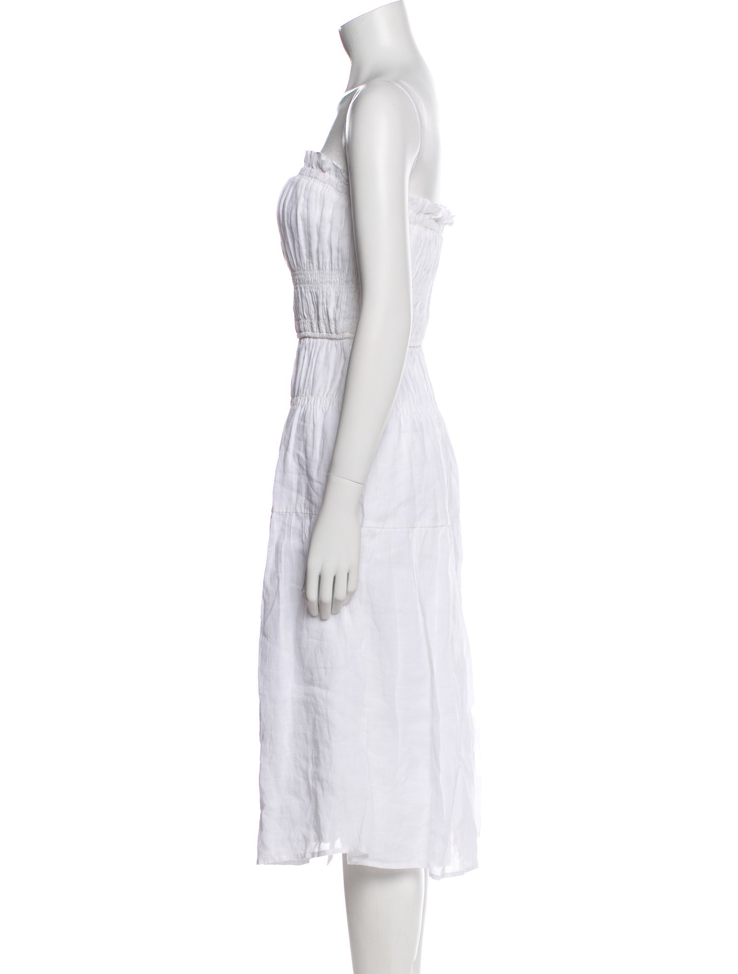 FRAME Strapless Knee-Length Dress