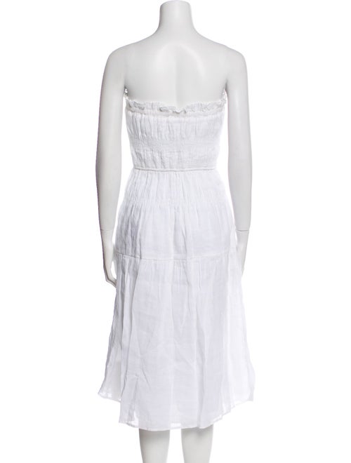 FRAME Strapless Knee-Length Dress