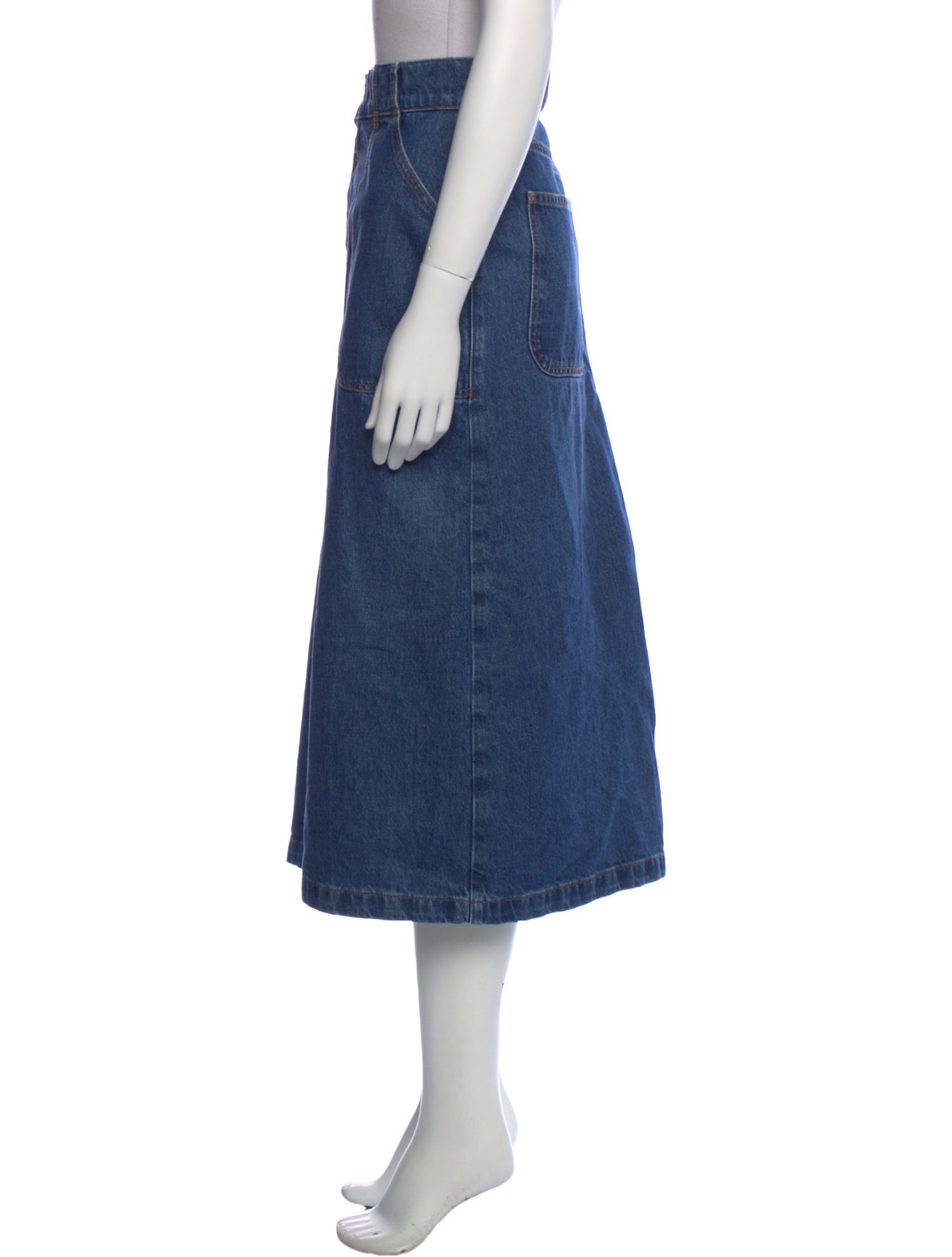 FRAME Midi Length Skirt