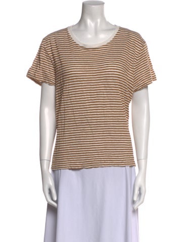 Frame Tops Linen Striped T-Shirt XL