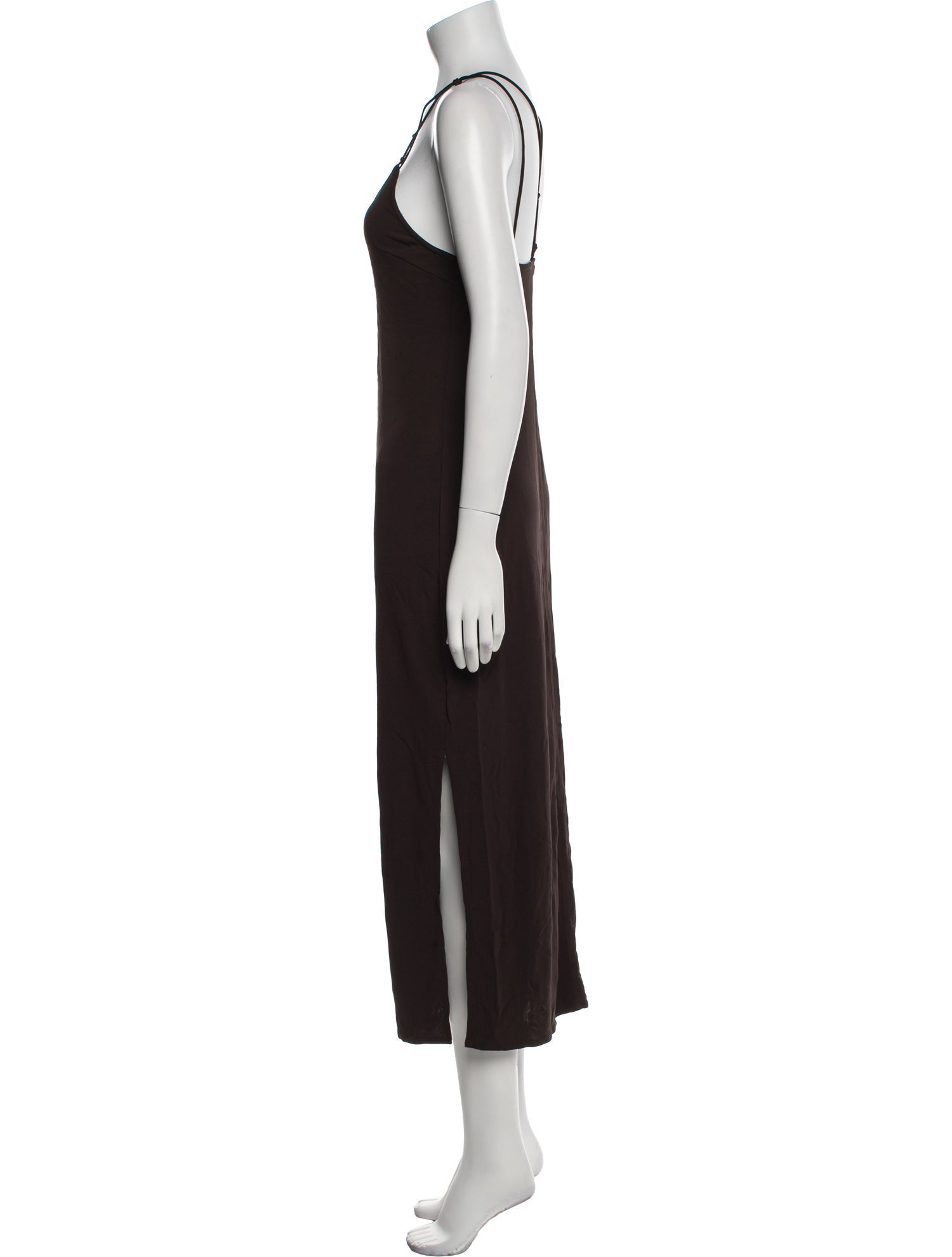 FRAME V-Neck Midi Length Dress