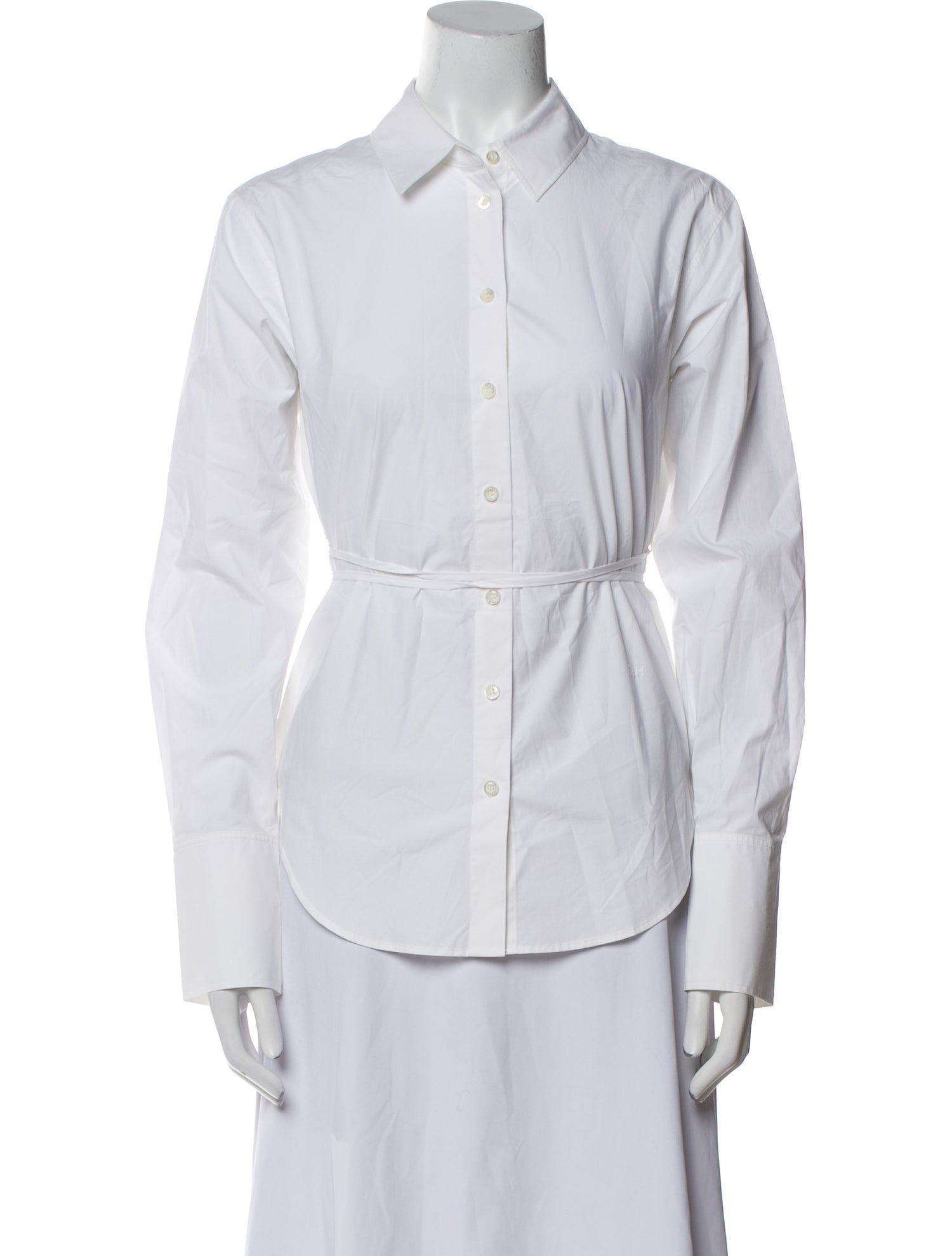 FRAME Long Sleeve Button-Up Top