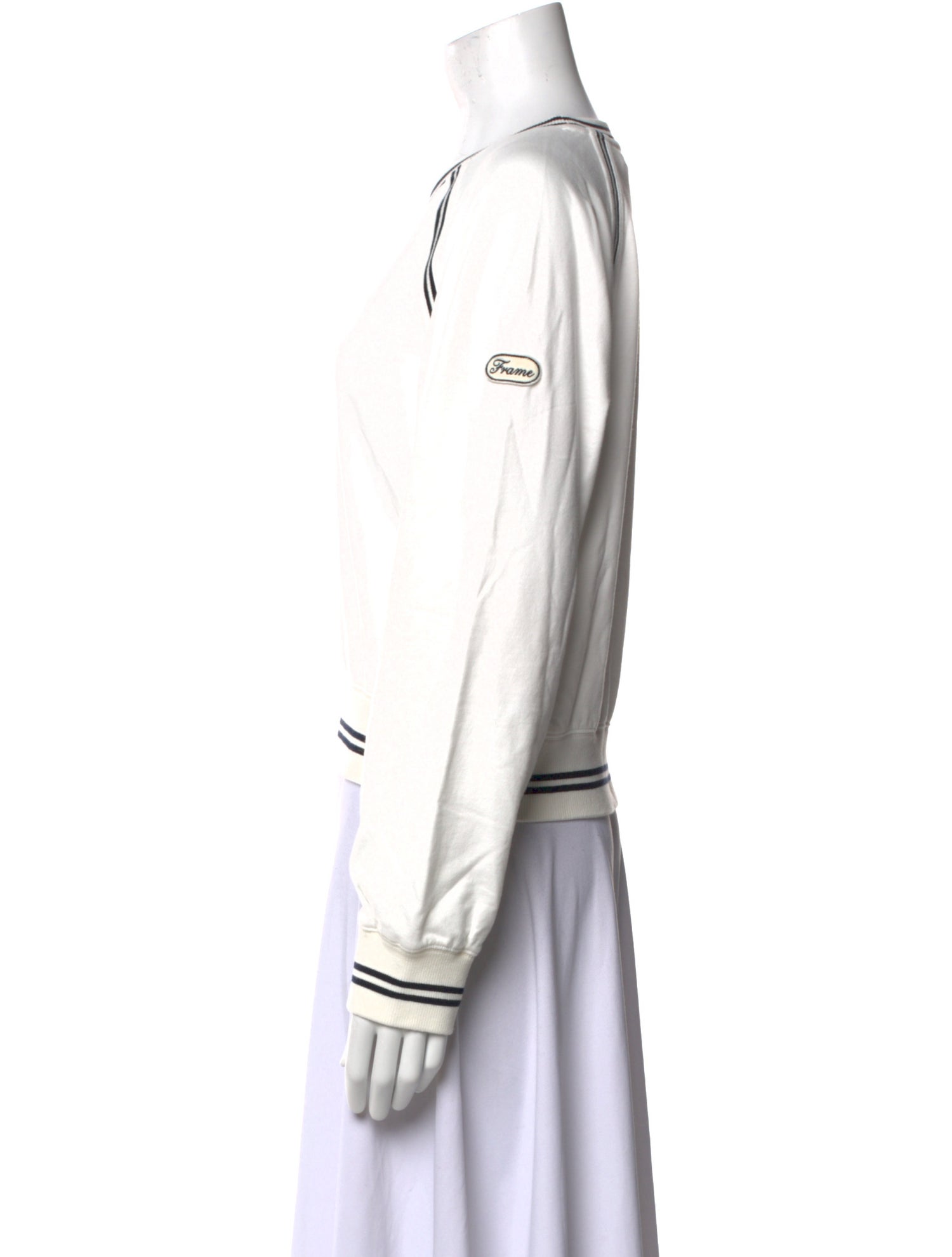 FRAME Striped Crew Neck Sweater w/ Tags