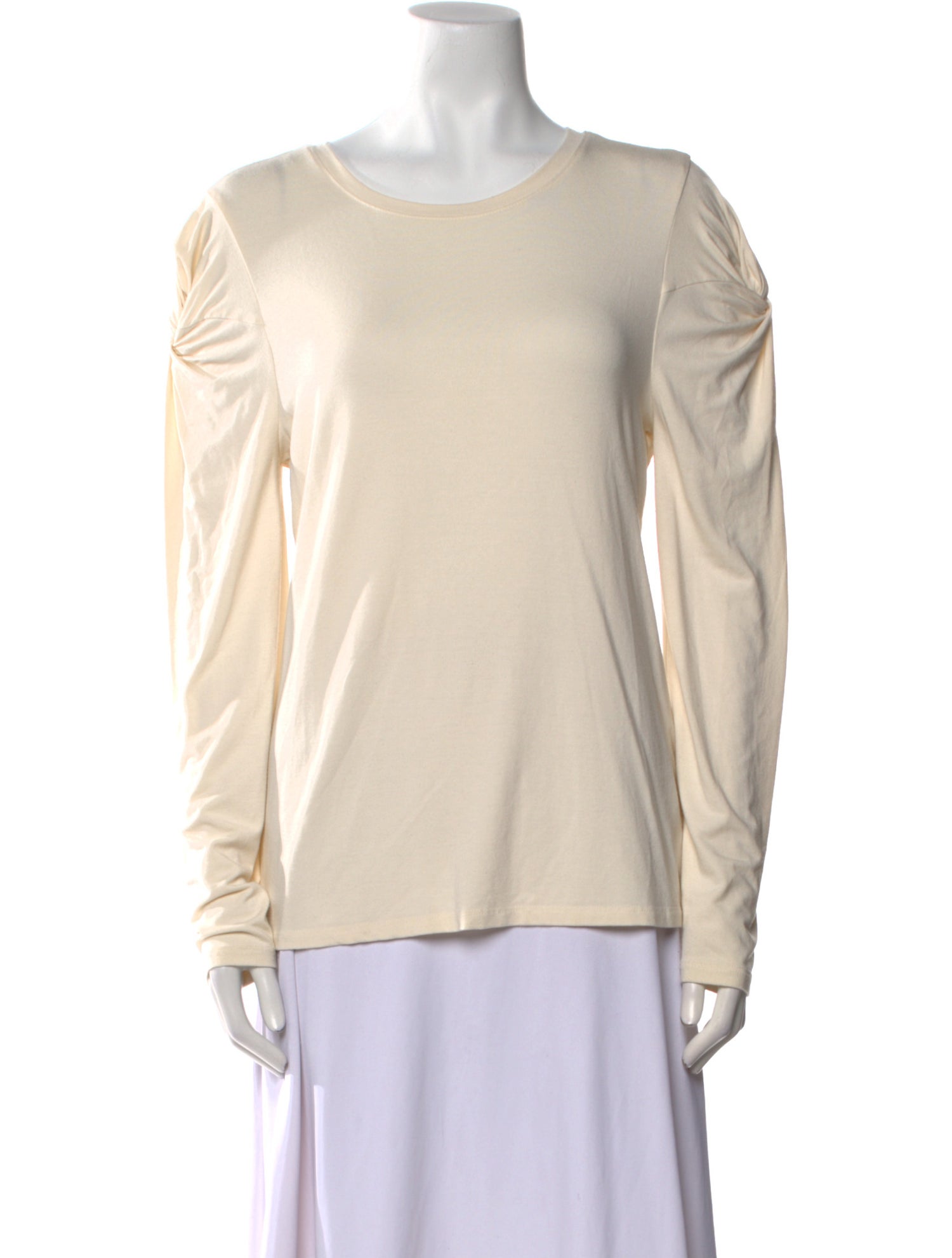 FRAME Scoop Neck Long Sleeve Top