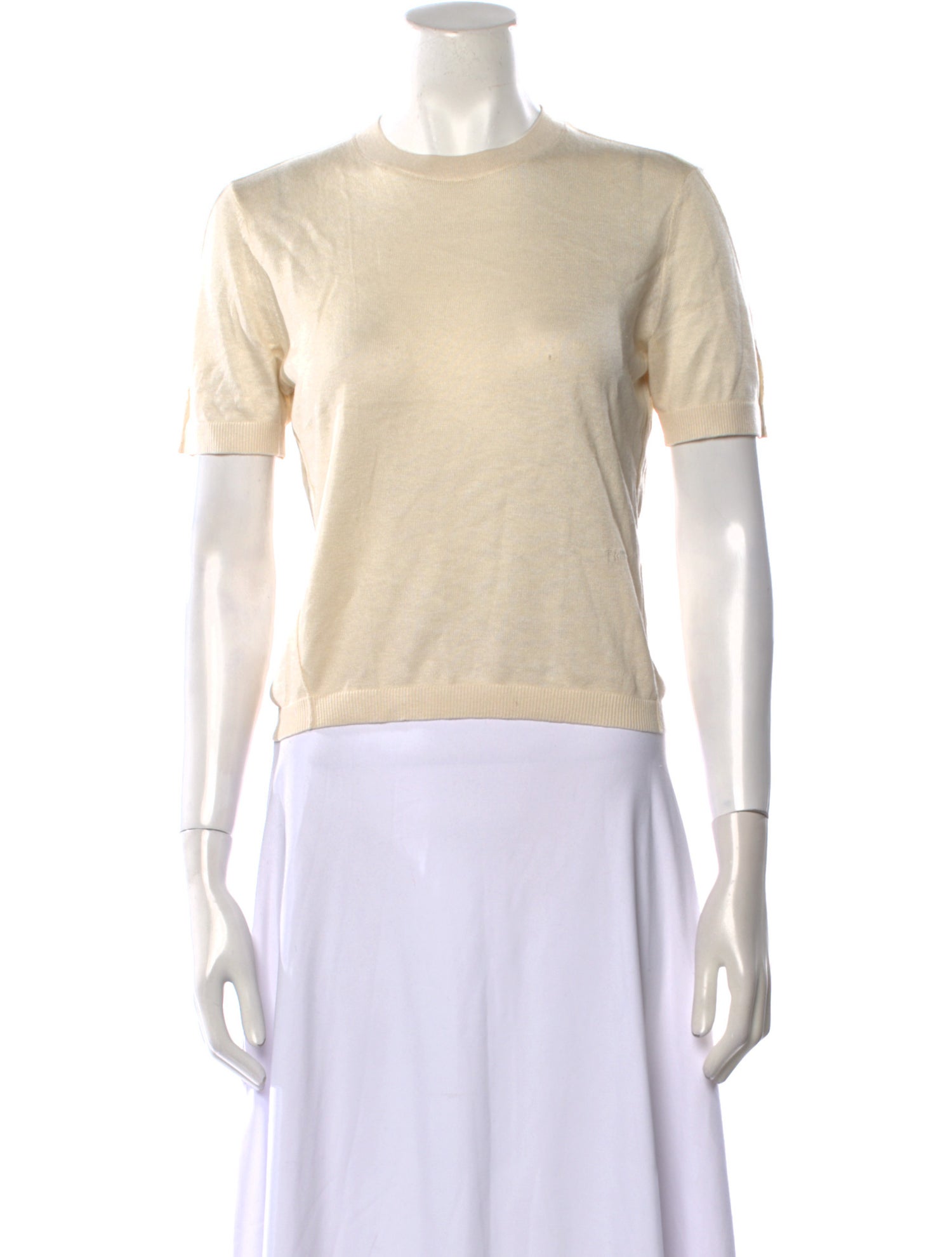 FRAME Silk Crew Neck Sweater