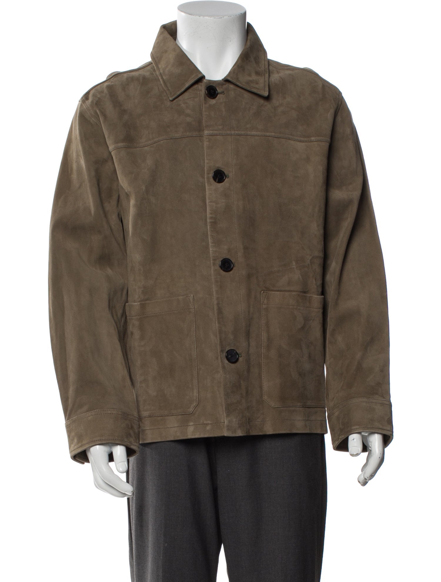 FRAME Lamb Leather Utility Jacket