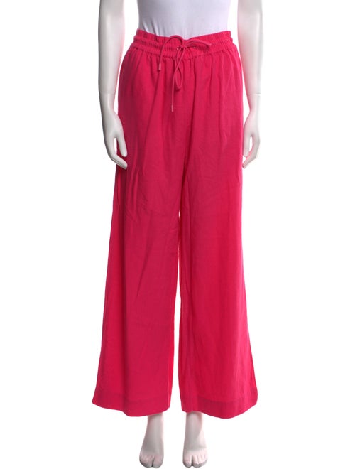 FRAME Linen Wide Leg Pants