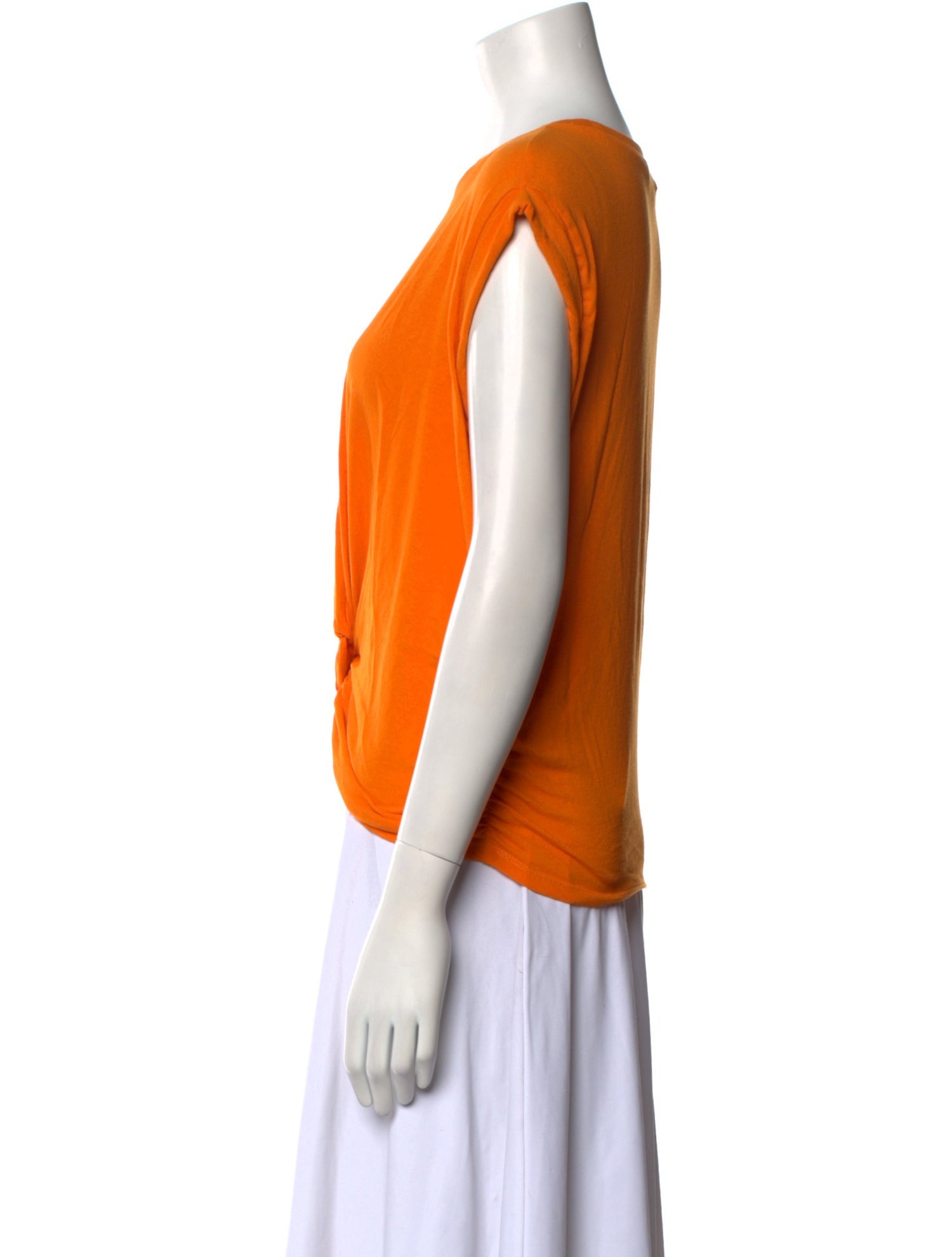 FRAME Crew Neck Short Sleeve Crop Top