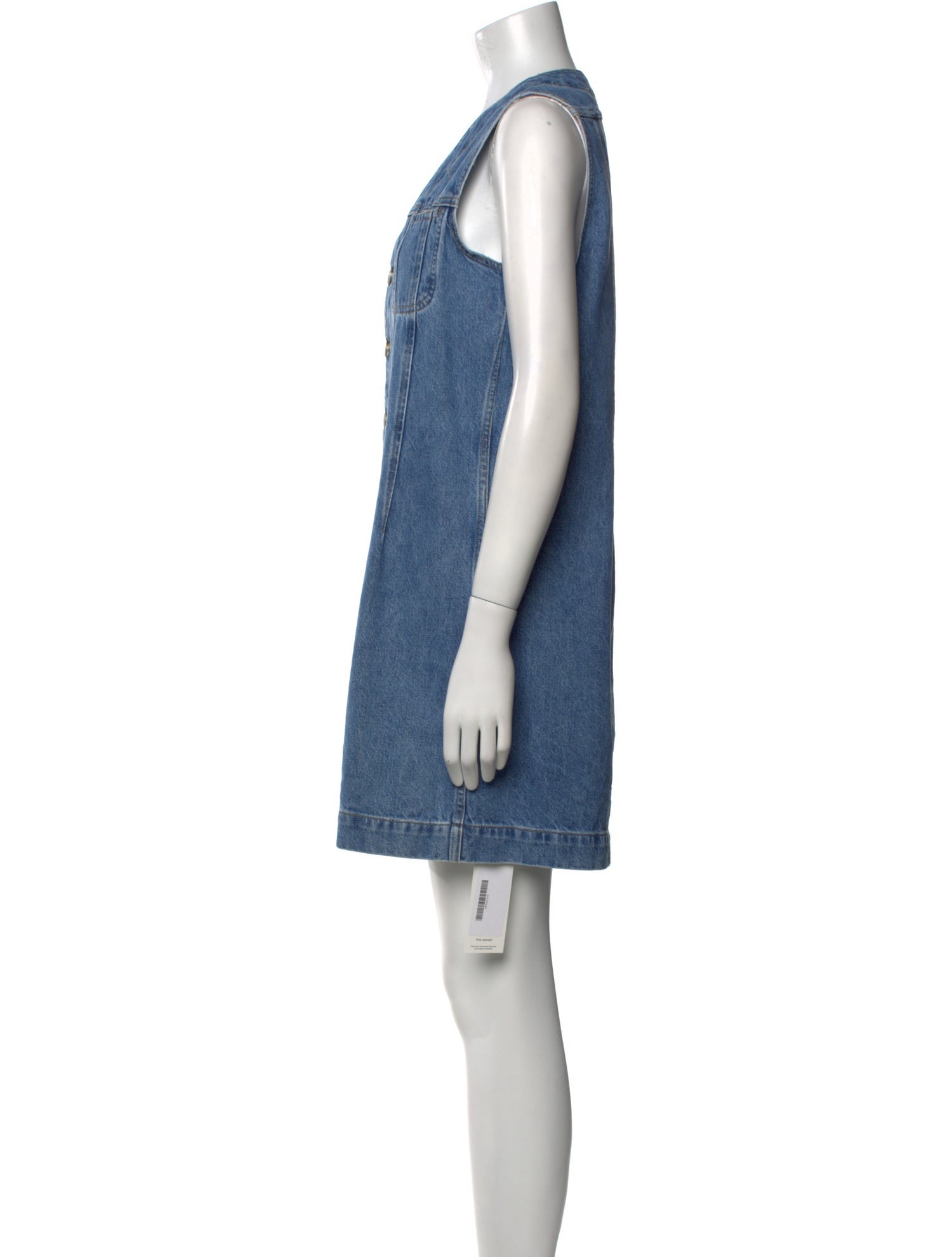 FRAME V-Neck Mini Dress