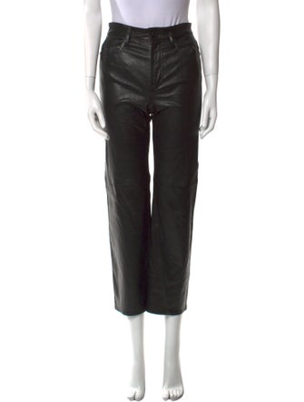 FRAME Lamb Leather Wide Leg Pants