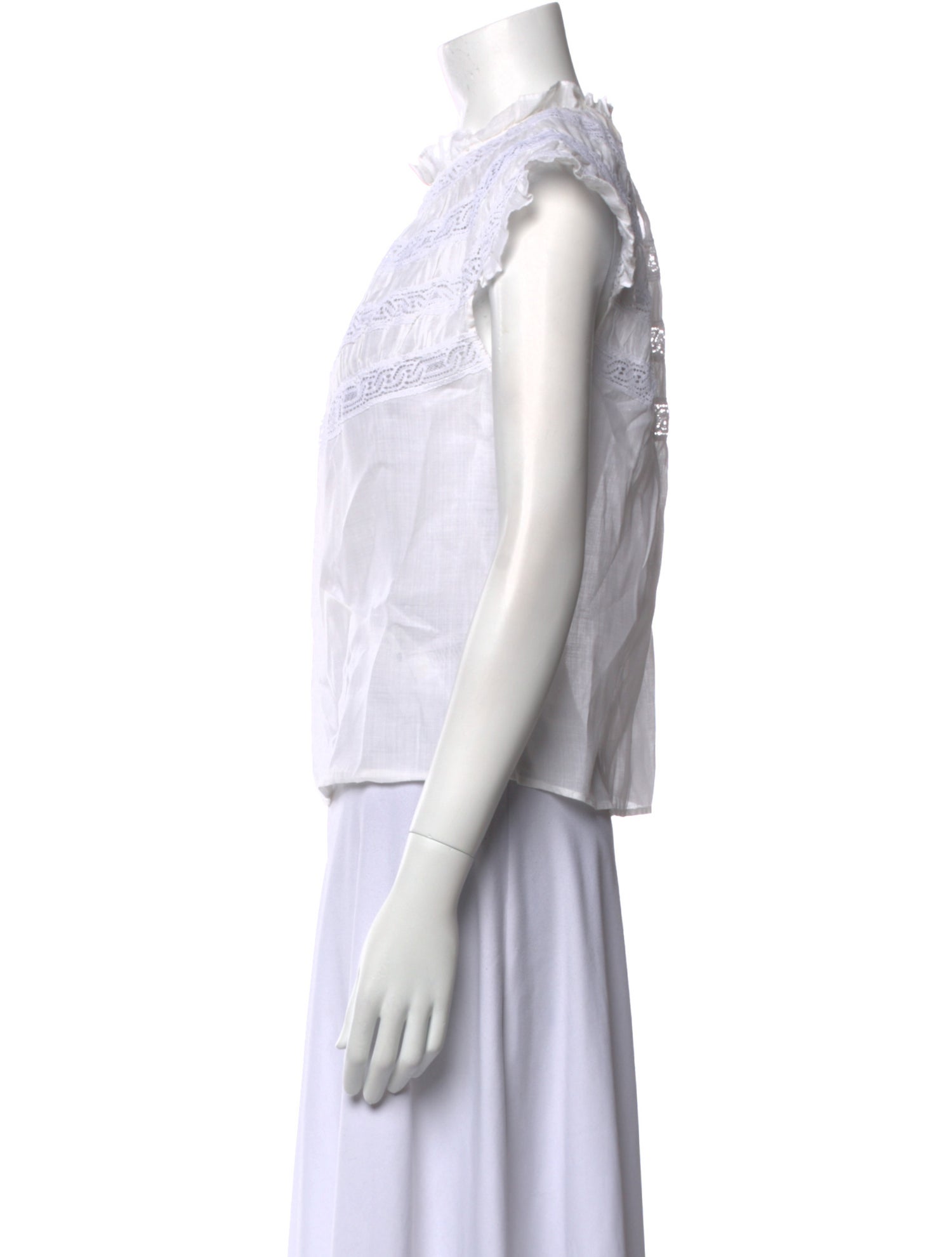 FRAME Crew Neck Short Sleeve Blouse