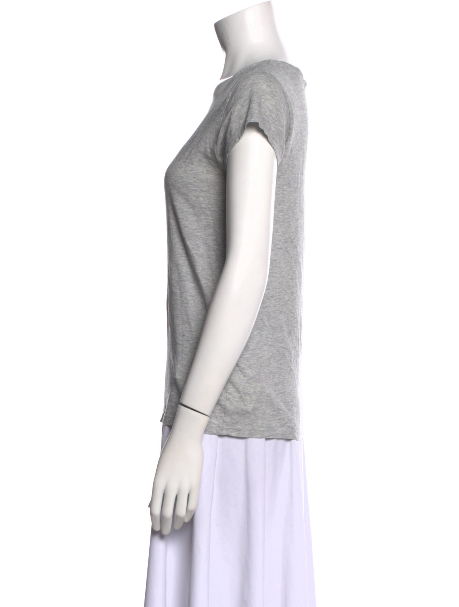 FRAME Scoop Neck Short Sleeve T-Shirt