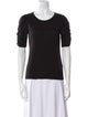 FRAME Scoop Neck Short Sleeve T-Shirt