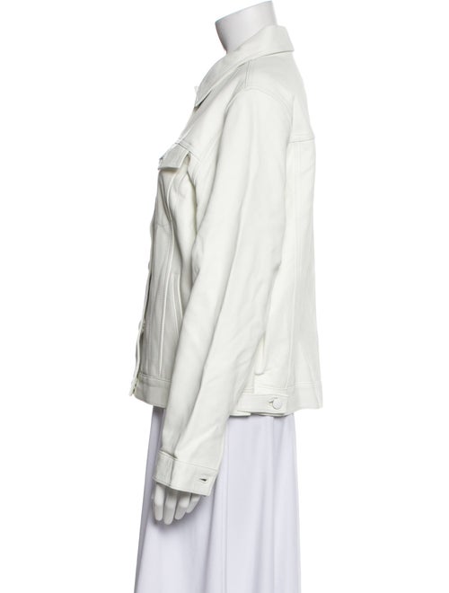 FRAME Leather Denim Jacket