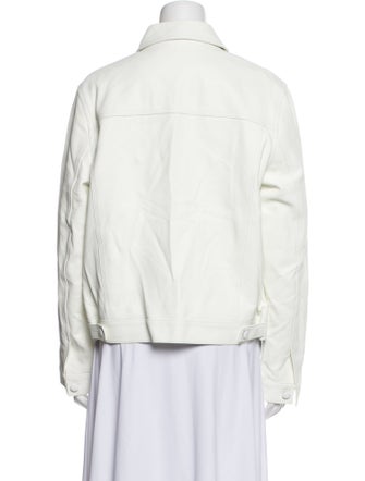 FRAME Leather Denim Jacket