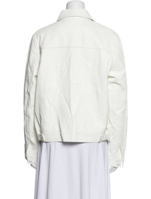 FRAME Leather Denim Jacket