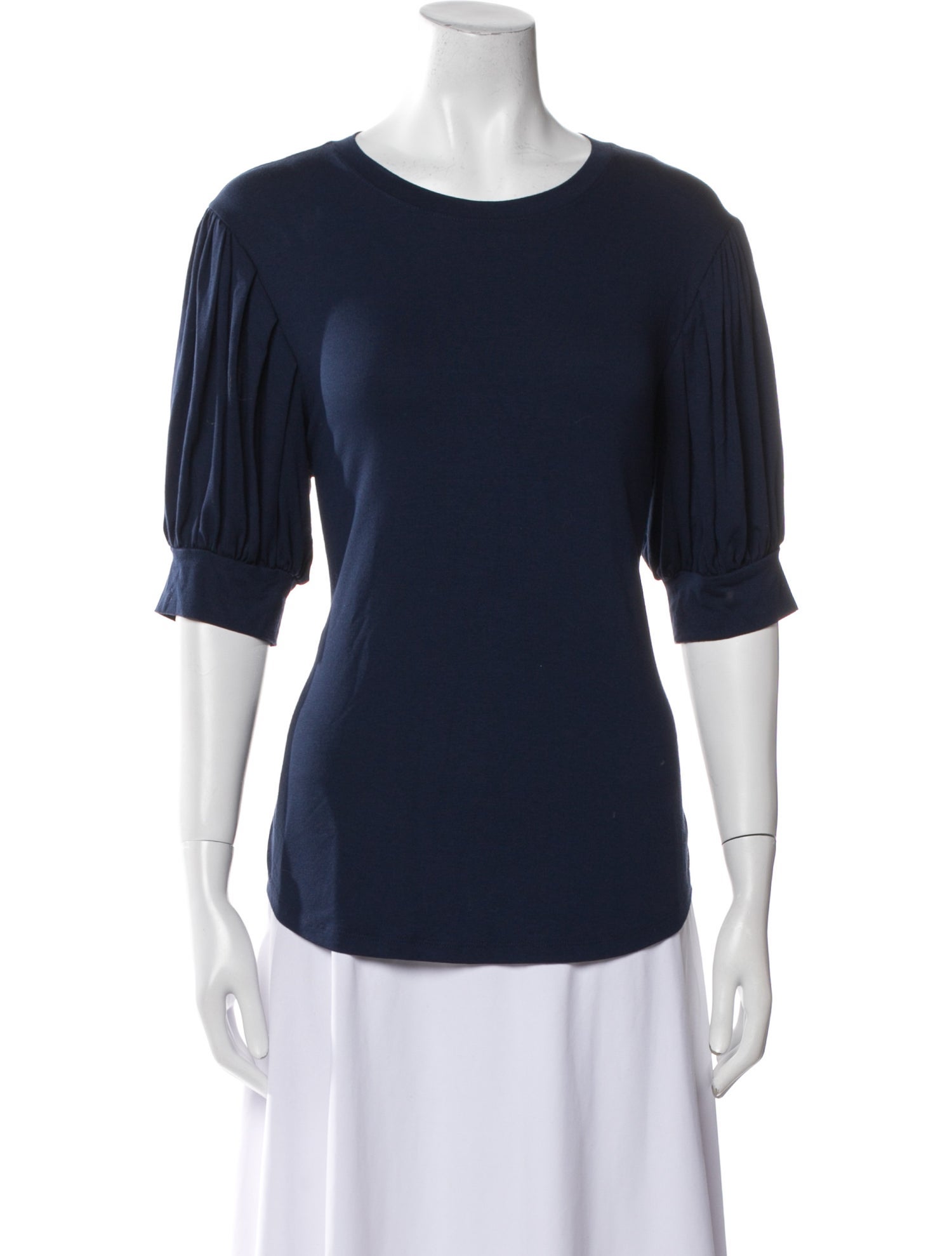 FRAME Scoop Neck Three-Quarter Sleeve T-Shirt