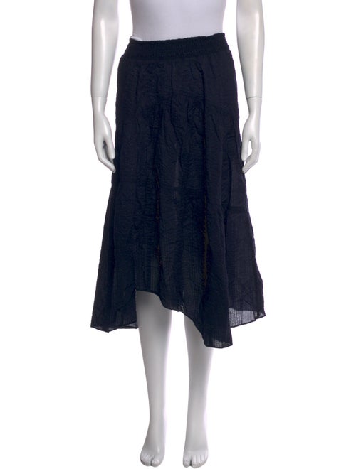 FRAME Ruffle Embellishment Knee-Length Skirt