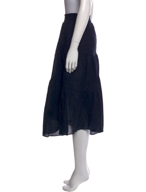 FRAME Ruffle Embellishment Knee-Length Skirt