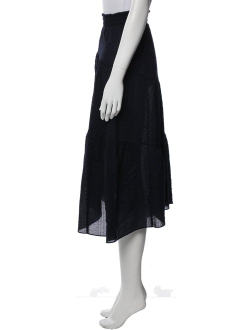 FRAME Ruffle Embellishment Midi Length Skirt