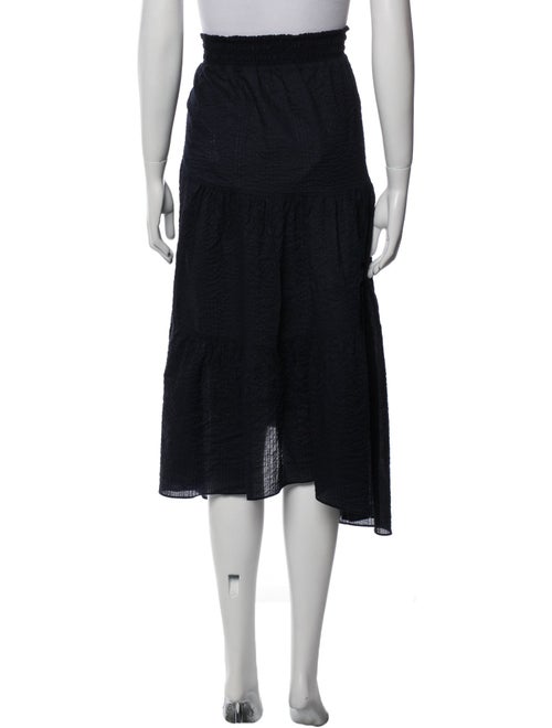 FRAME Ruffle Embellishment Midi Length Skirt