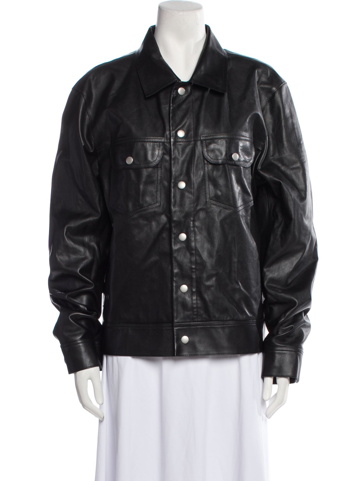 FRAME Calf Leather Bomber Jacket