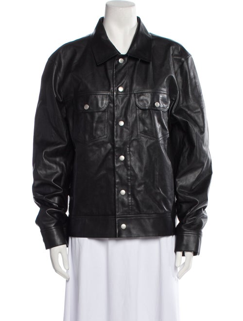 FRAME Calf Leather Bomber Jacket