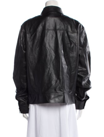FRAME Calf Leather Bomber Jacket