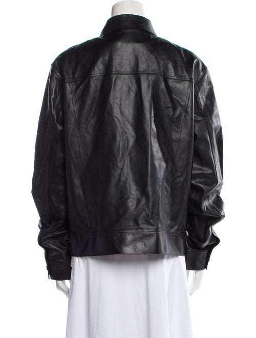 FRAME Calf Leather Bomber Jacket
