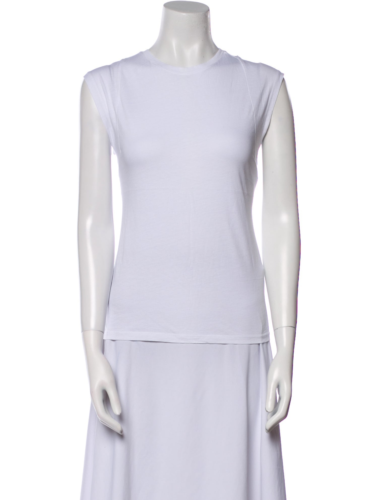 FRAME Crew Neck Sleeveless Top