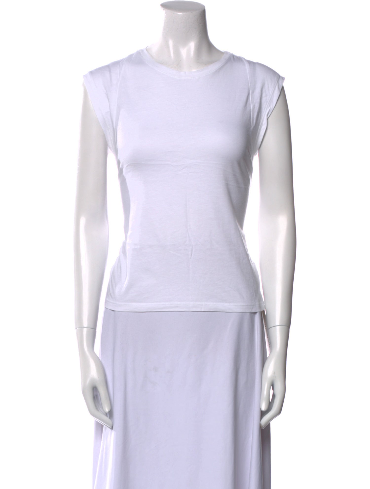 FRAME Crew Neck Sleeveless T-Shirt