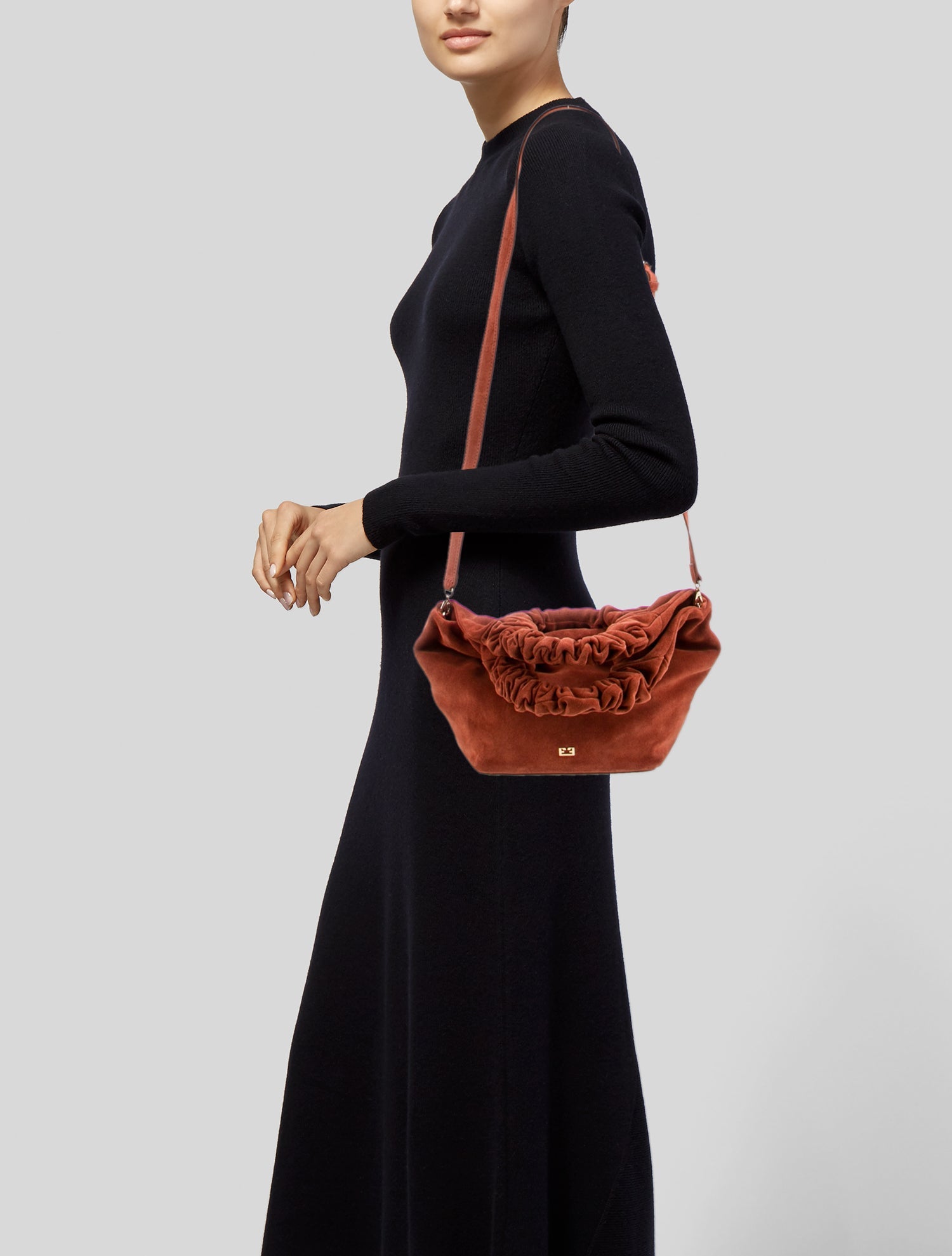 FRAME Suede Top Handle Bag