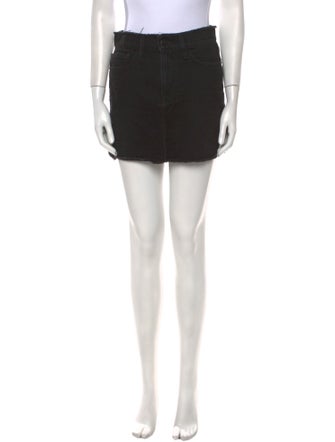 FRAME Distressed Accents Mini Skirt