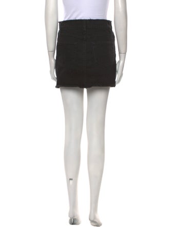 FRAME Distressed Accents Mini Skirt