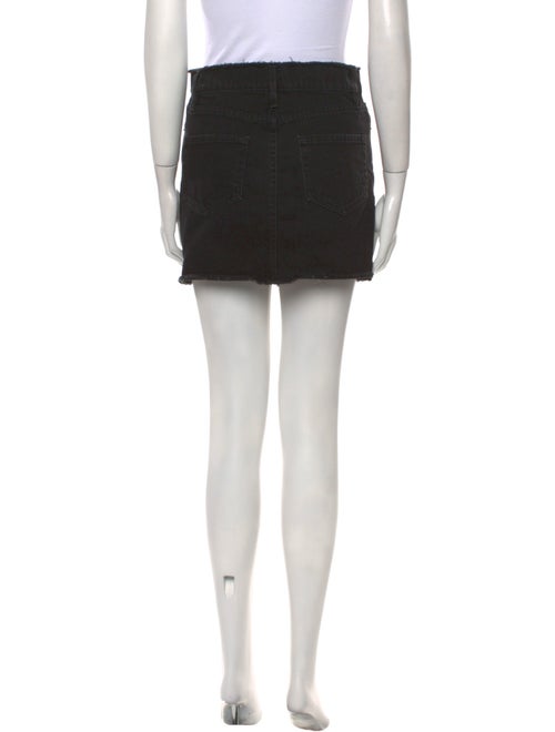 FRAME Distressed Accents Mini Skirt