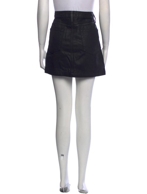 FRAME Raw-Edge Trim Mini Skirt