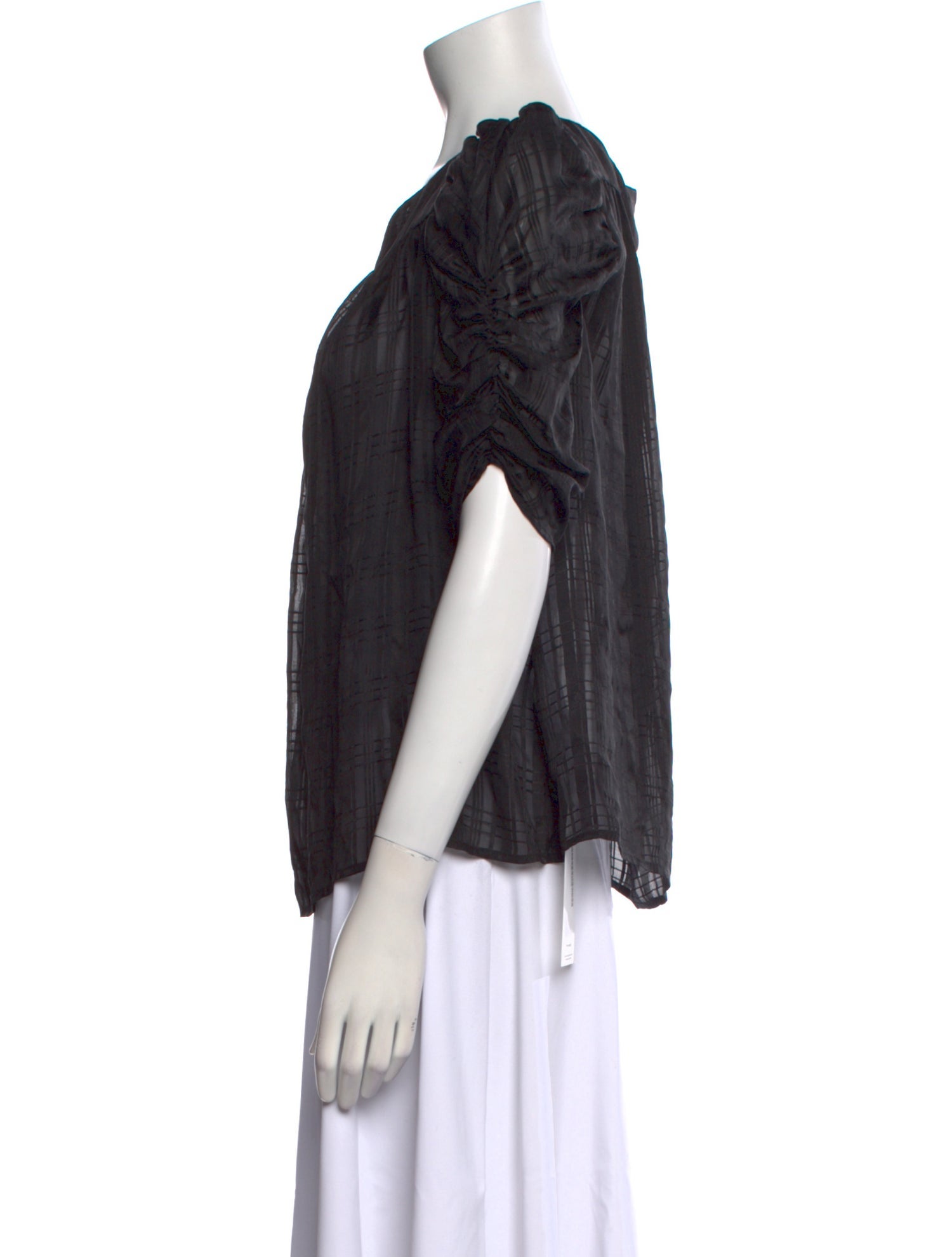 FRAME Silk Scoop Neck Blouse