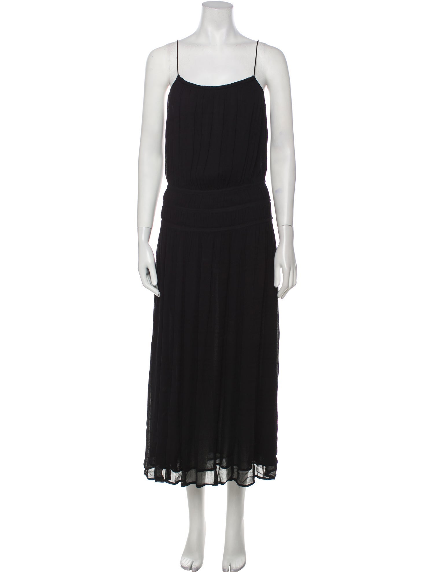 FRAME Square Neckline Long Dress