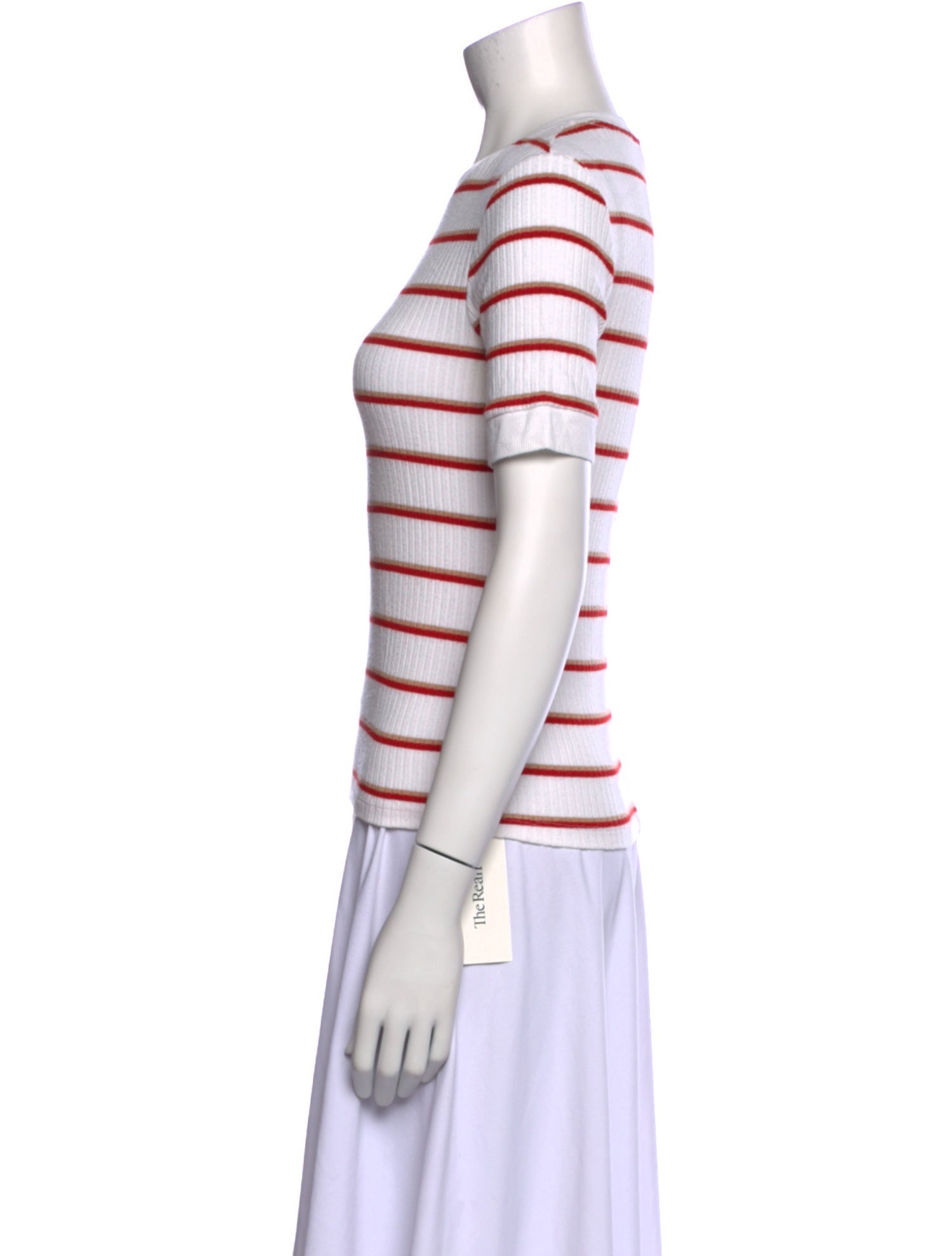 FRAME Striped Crew Neck T-Shirt