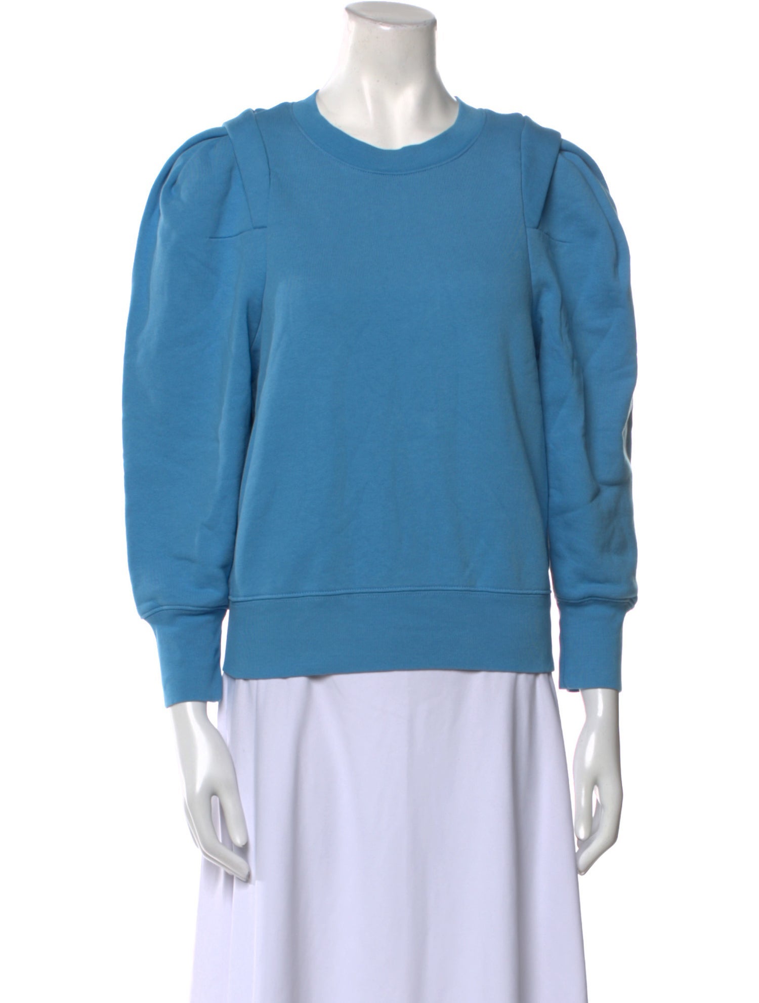 FRAME Crew Neck Three-Quarter Sleeve Sweatshirt