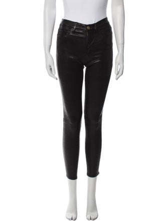 FRAME Lamb Leather Skinny Leg Pants