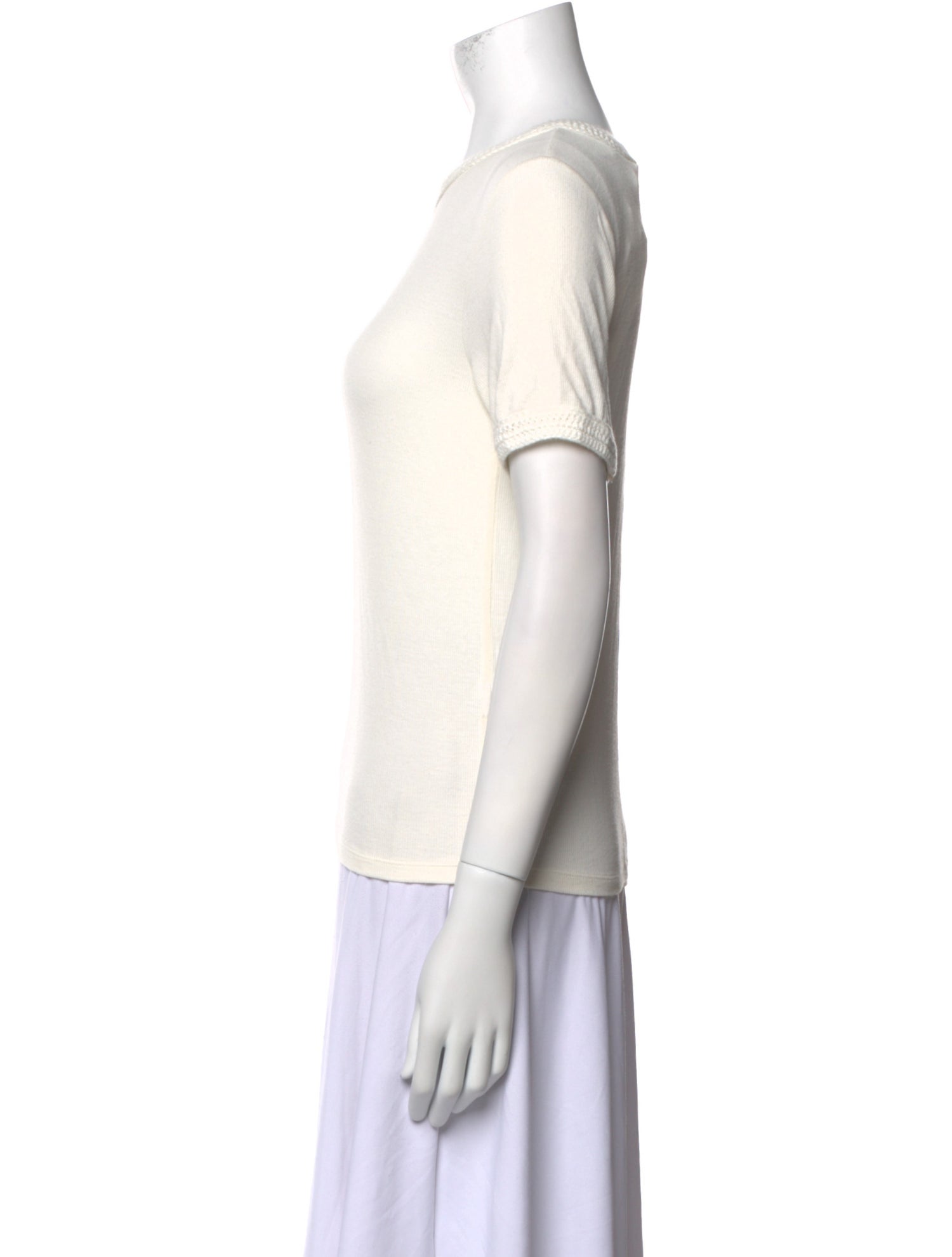 FRAME Bateau Neckline Short Sleeve T-Shirt