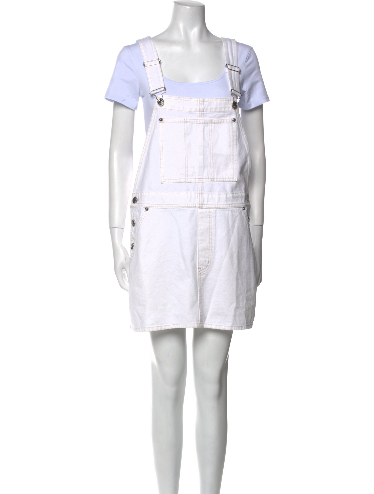 FRAME Square Neckline Mini Dress