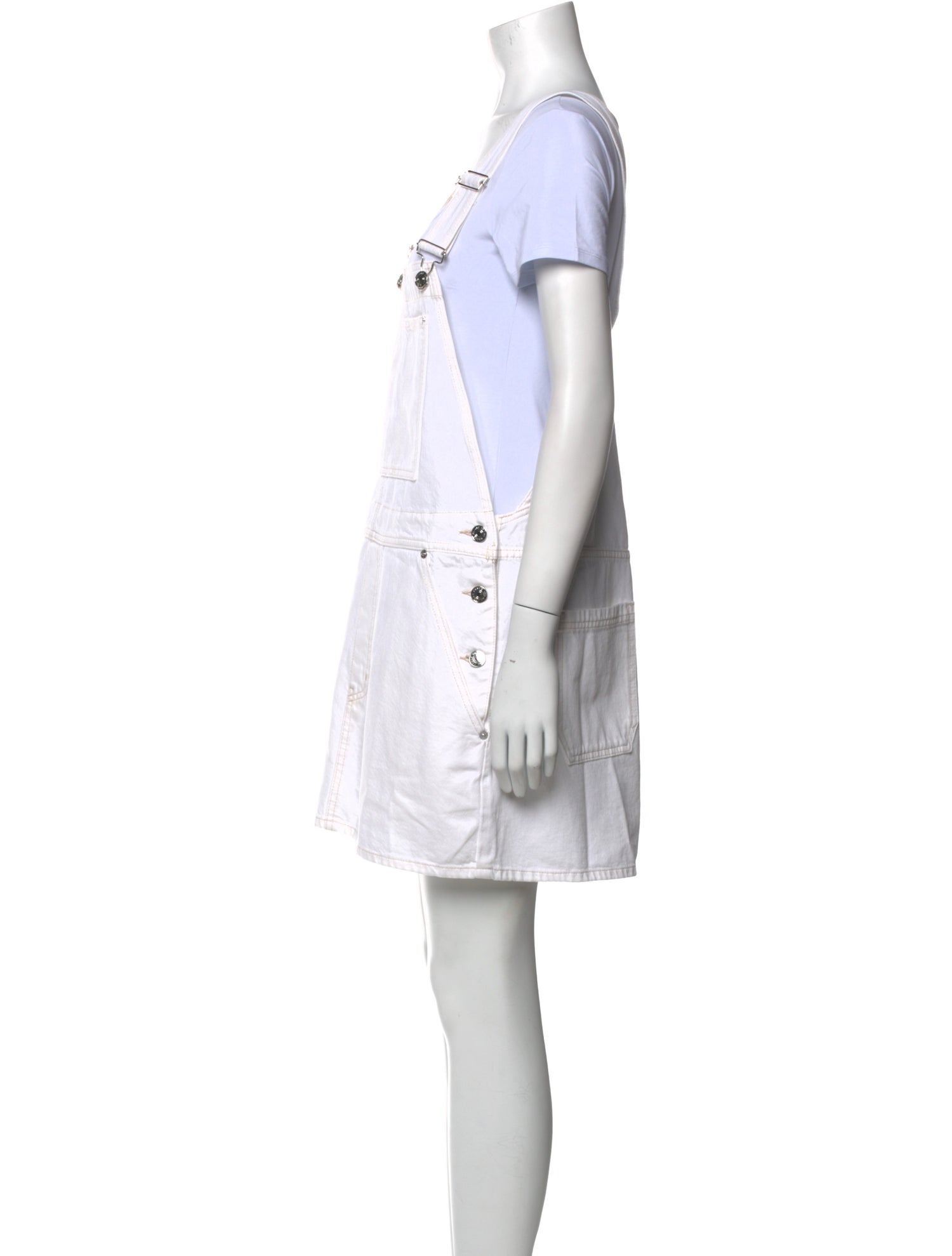 FRAME Square Neckline Mini Dress