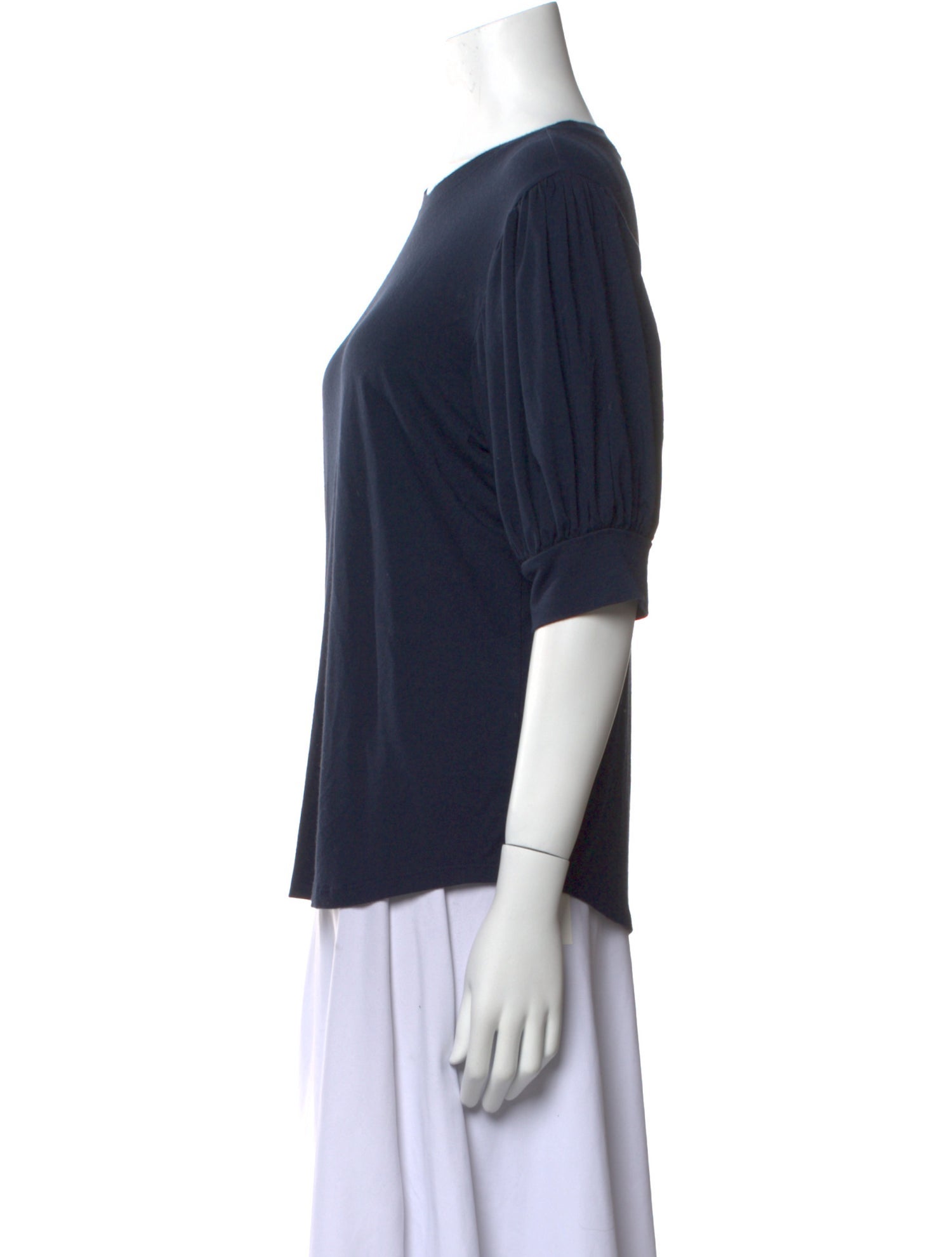 FRAME Crew Neck Three-Quarter Sleeve T-Shirt