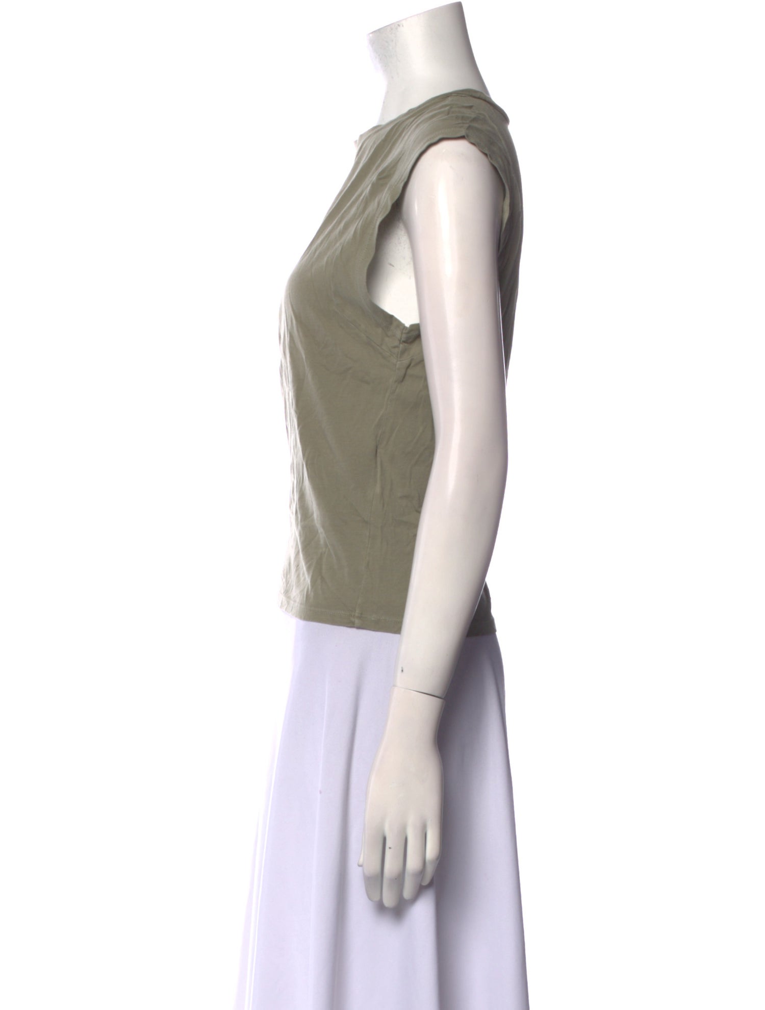 FRAME Crew Neck Sleeveless Top