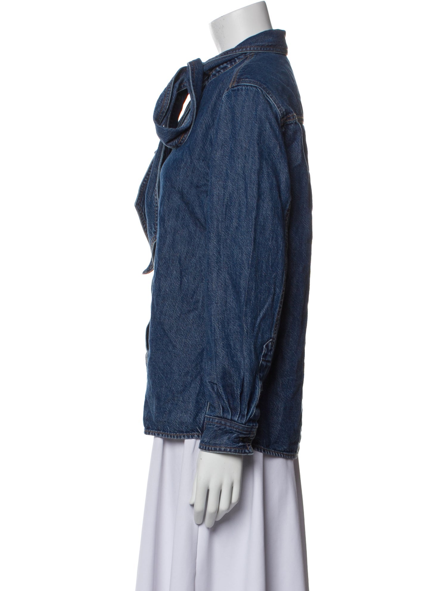 FRAME Mock Neck Long Sleeve Blouse