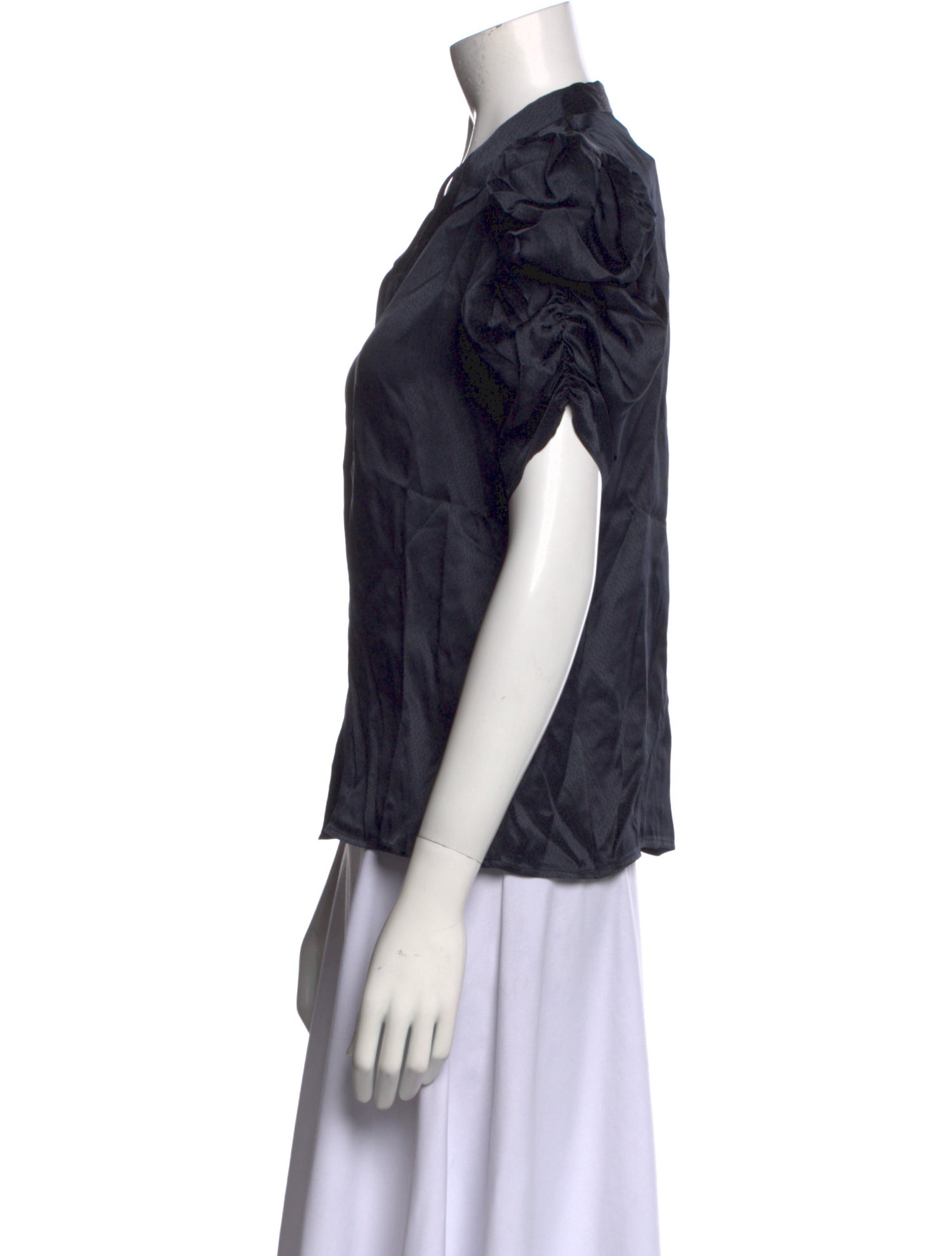 FRAME Silk V-Neck Polo w/ Tags