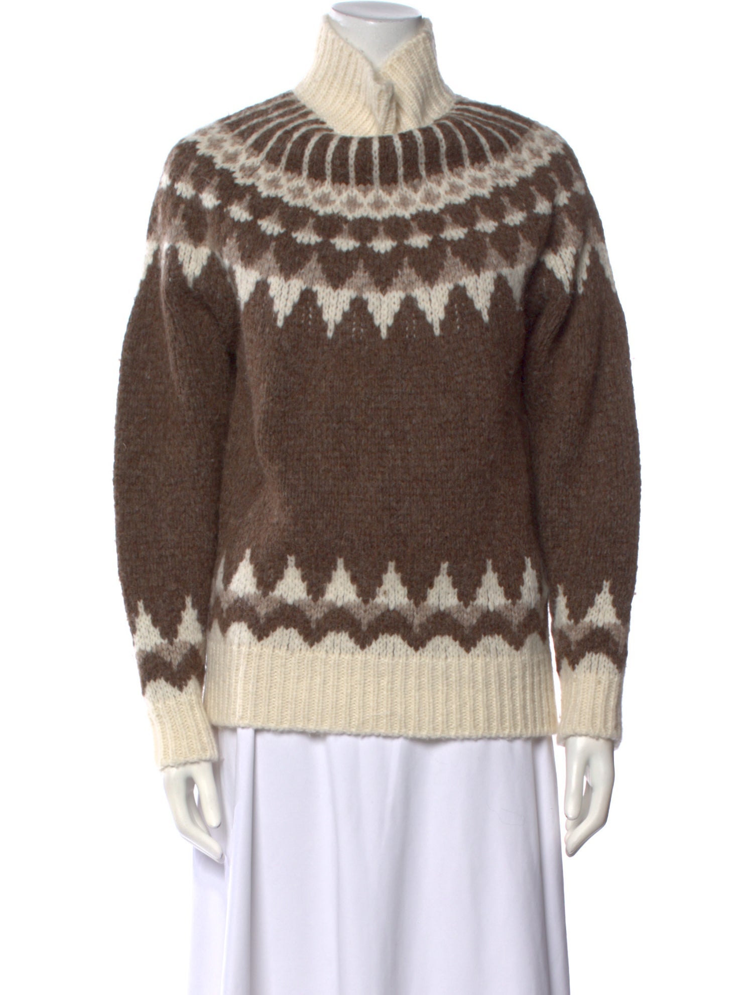 FRAME Alpaca Printed Sweater