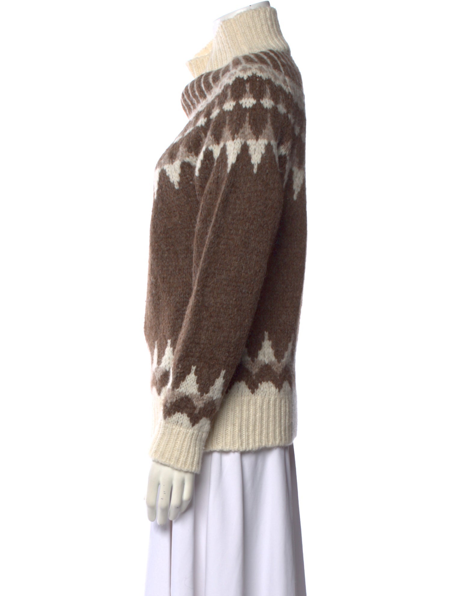 FRAME Alpaca Printed Sweater